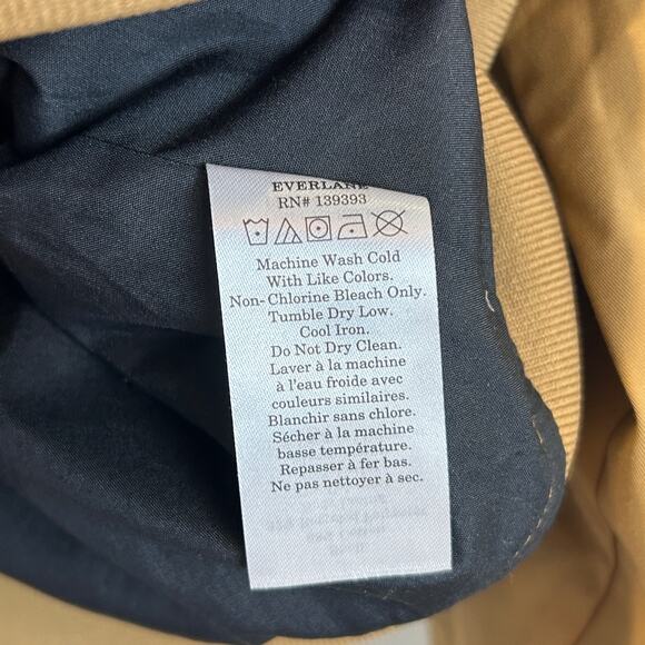 Everlane The Bomber Jacket Lightweight Toasted Coconut Men Large NWT FLAW - Picture 13 of 14